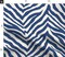 Zebra Navy Animal Skin White Blue Safari Custom Printed Fabric by Spoonflower Various Fabrics by the Yard or Fat Quarter